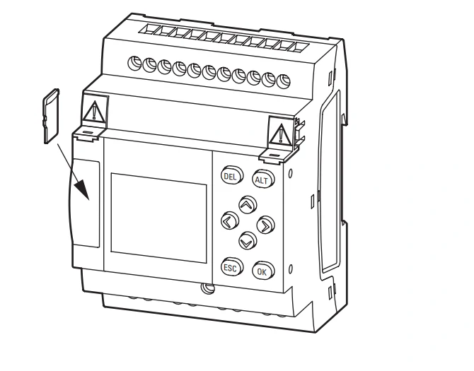 کارت MicroSD در وایرینگ تابلو برق PLC